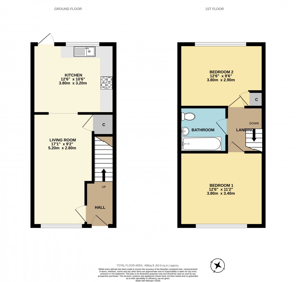 Floorplan for Edenbridge, Kent