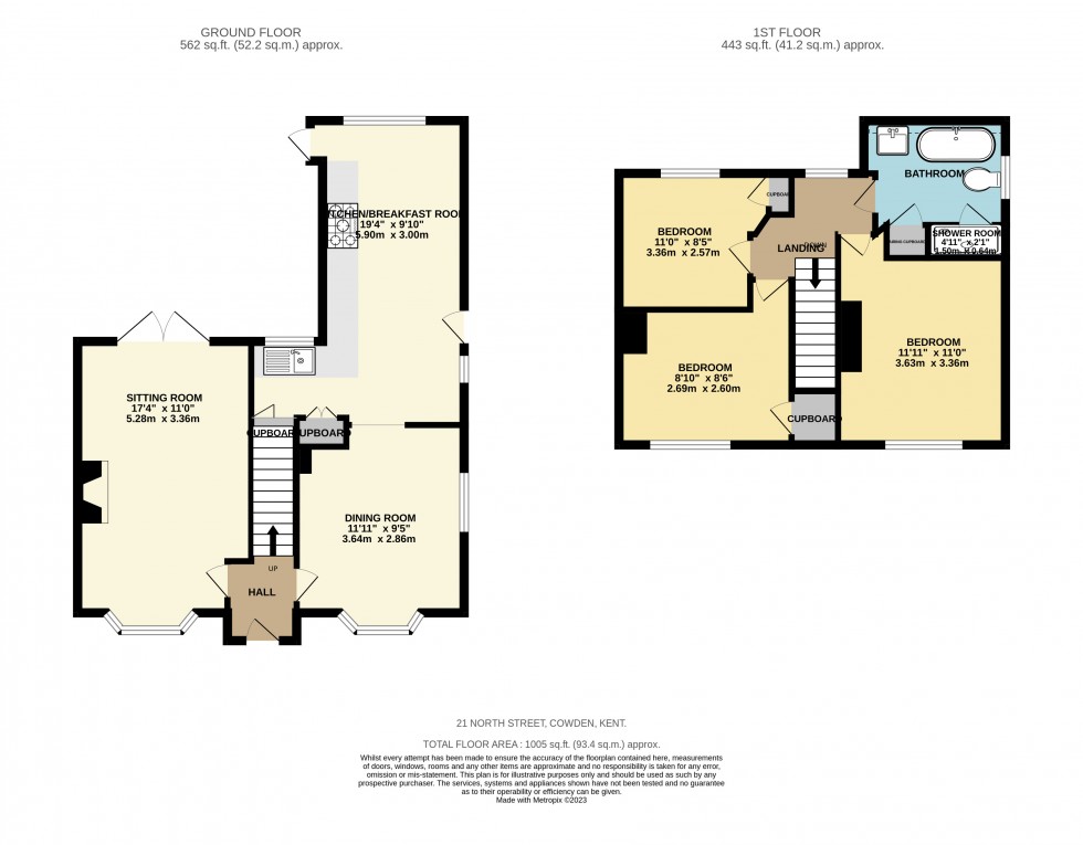Floorplan for Cowden, Kent