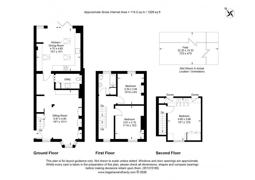 Floorplan for Hartfield Road, Cowden, Kent