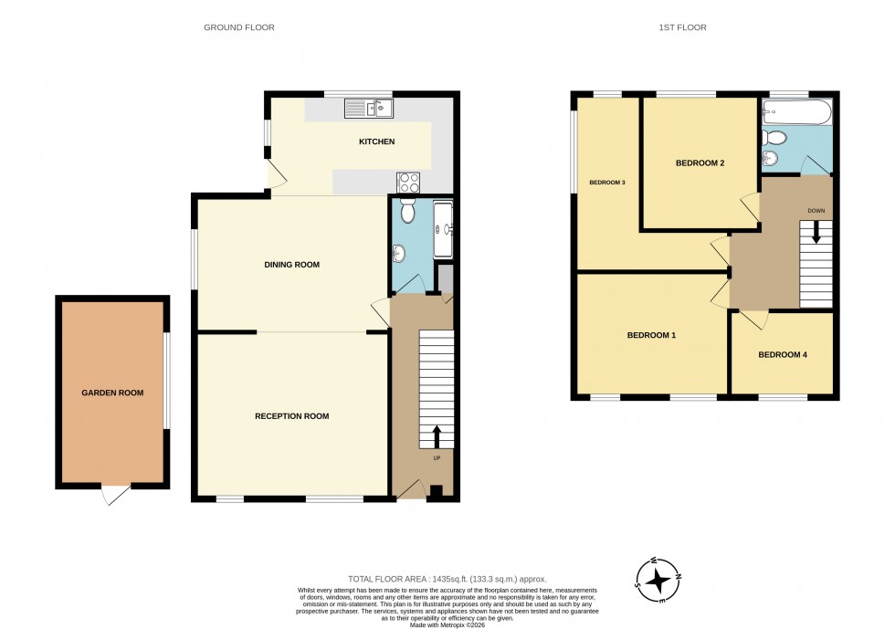 Floorplan for Hurst Green, Oxted, Surrey