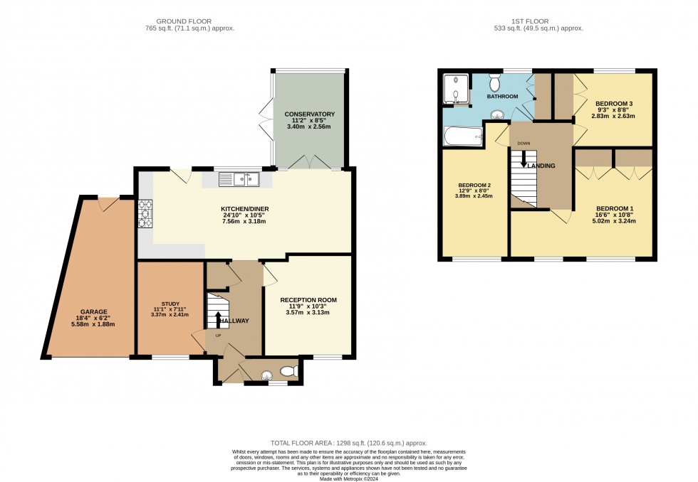 Floorplan for Hillcrest Road, Edenbridge, Kent