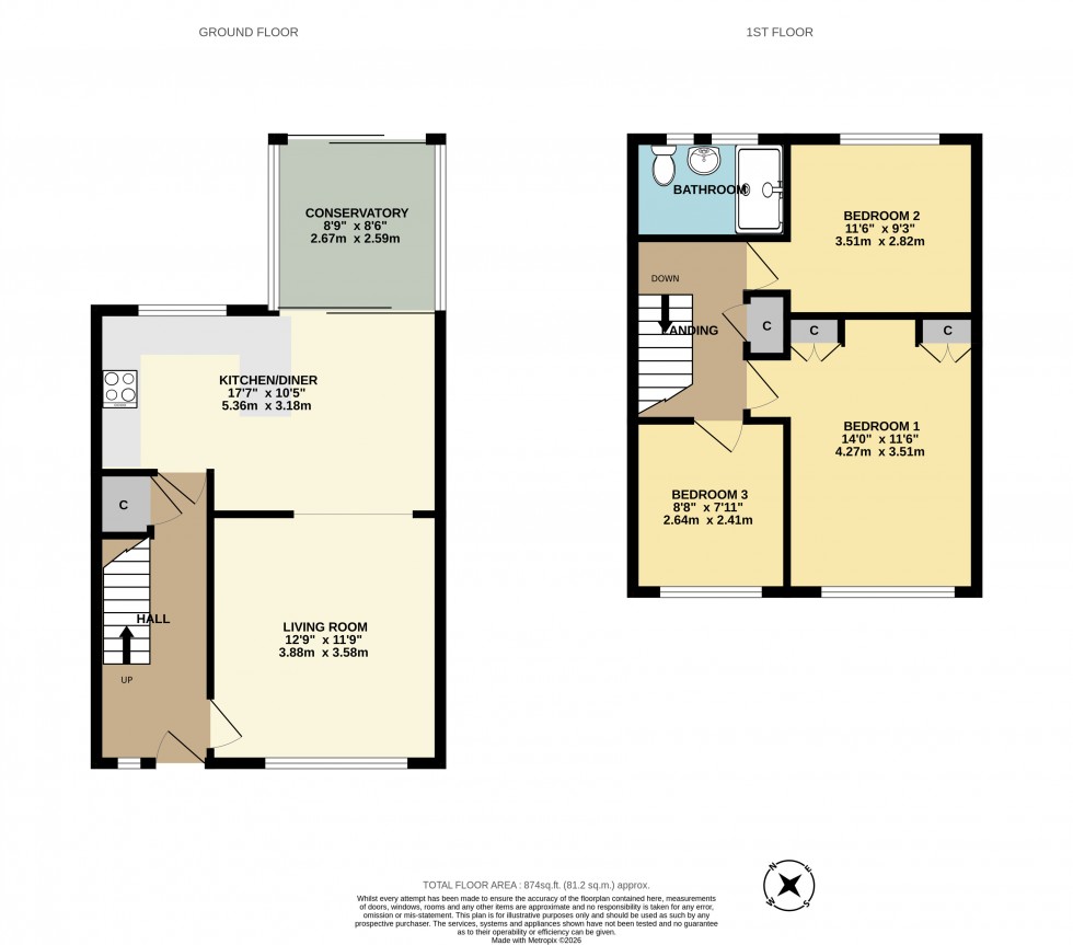 Floorplan for Edenbridge, Kent