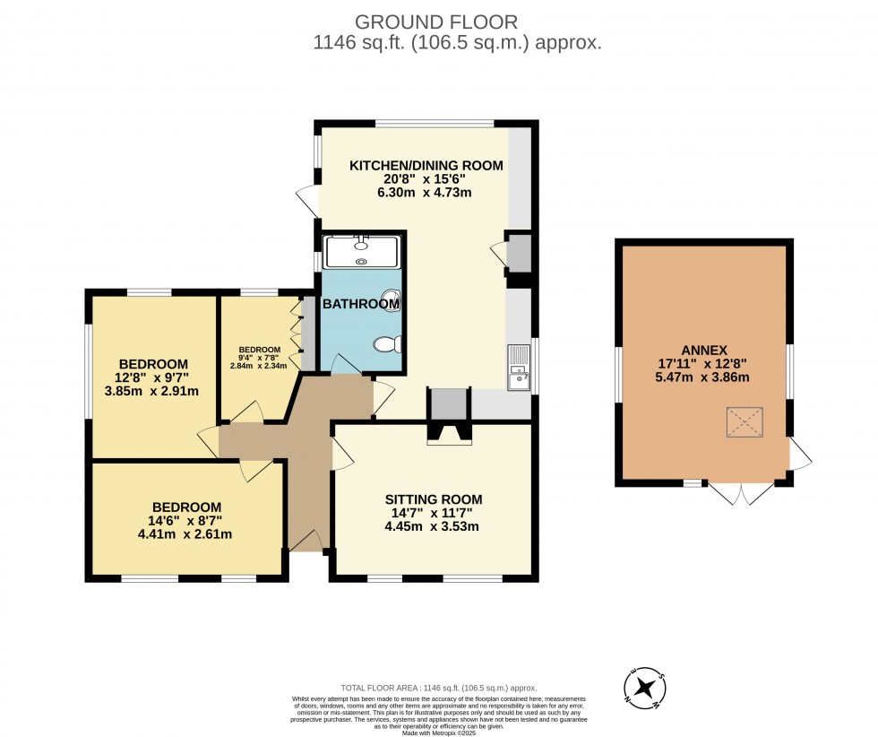 Floorplan for Haxted Road, Edenbridge, Kent