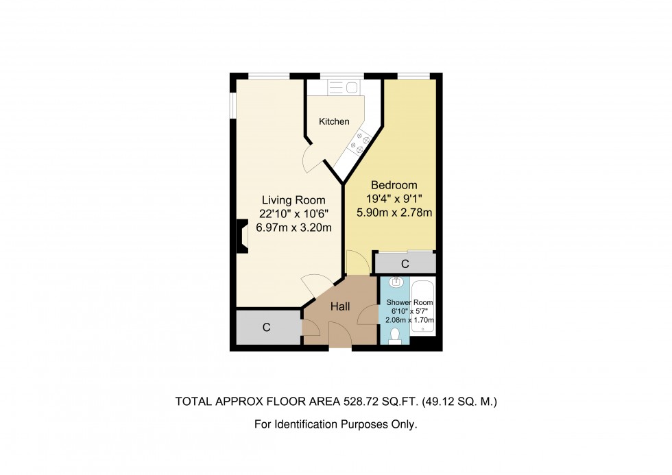 Floorplan for Penlee Close, Edenbridge, Kent
