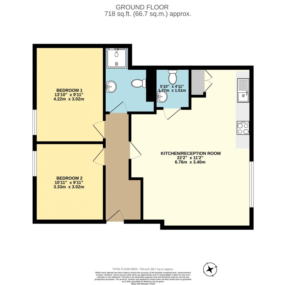 Floorplan for High Street, 67  High Street, Edenbridge, Kent