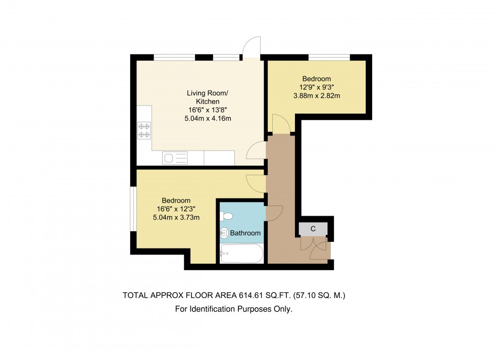 Floorplan for Caxton Close, Edenbridge