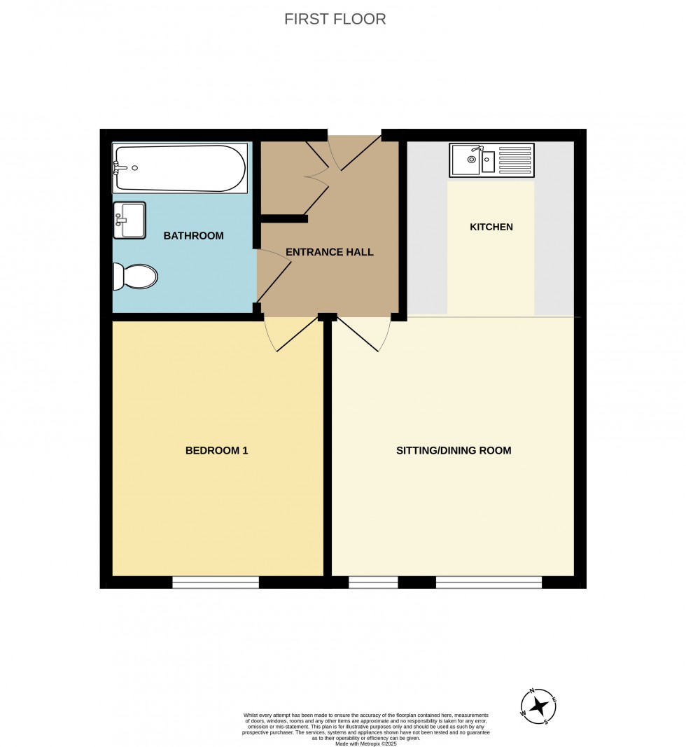 Floorplan for Caxton Close, Edenbridge, Kent
