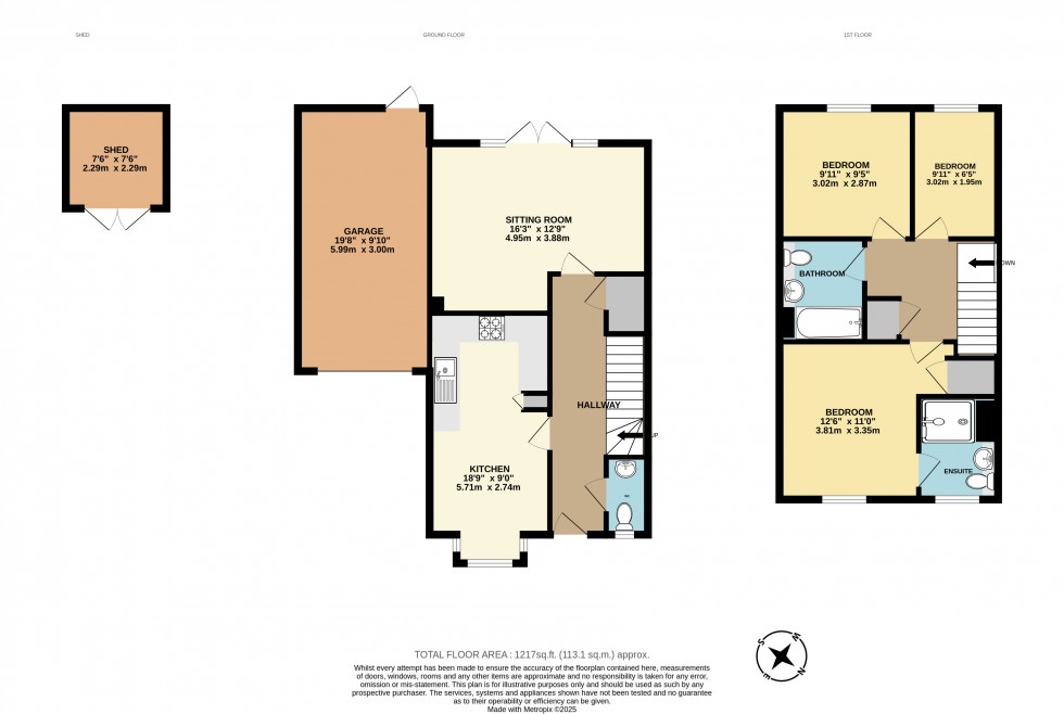 Floorplan for Edenbridge, Kent
