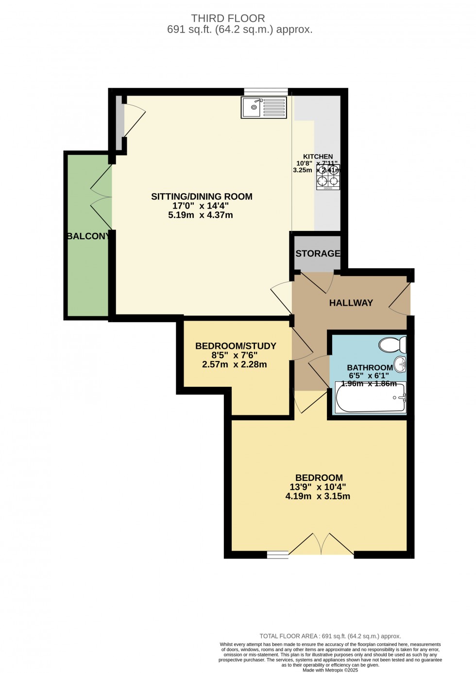 Floorplan for Tippett Lane, 1 Tippett Lane, Hurst Green, Oxted, Surrey