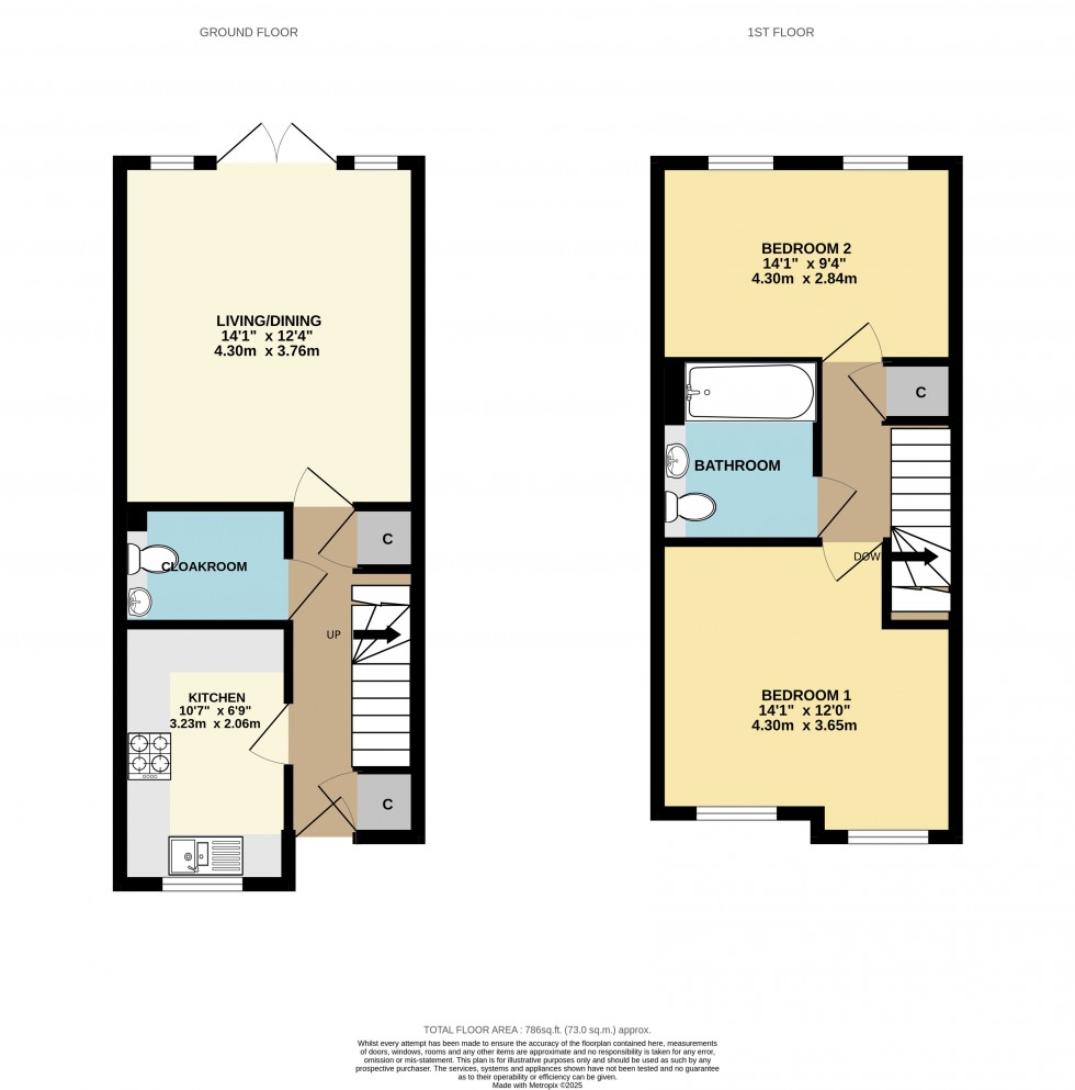 Floorplan for Edenbridge, Kent