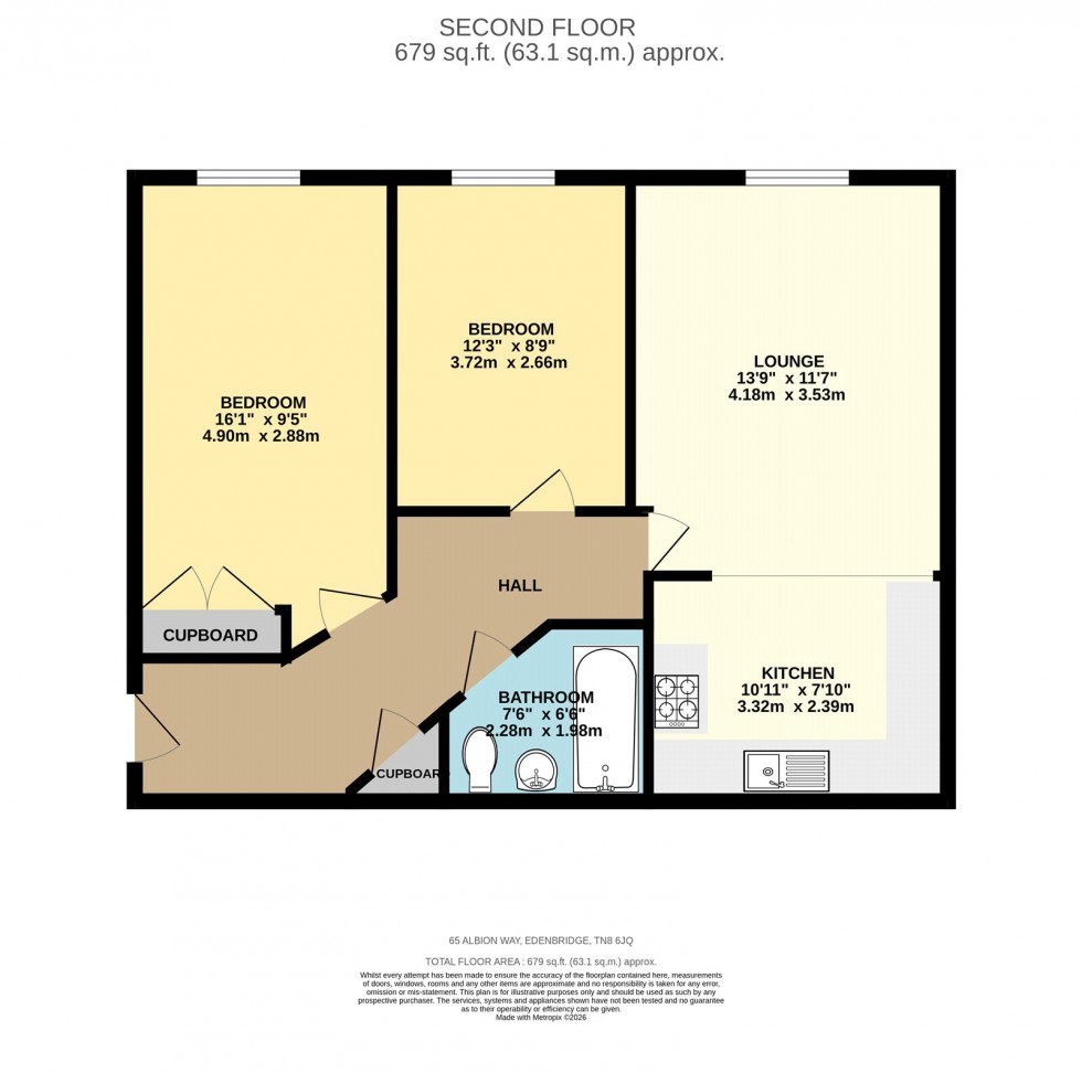 Floorplan for Edenbridge, Kent