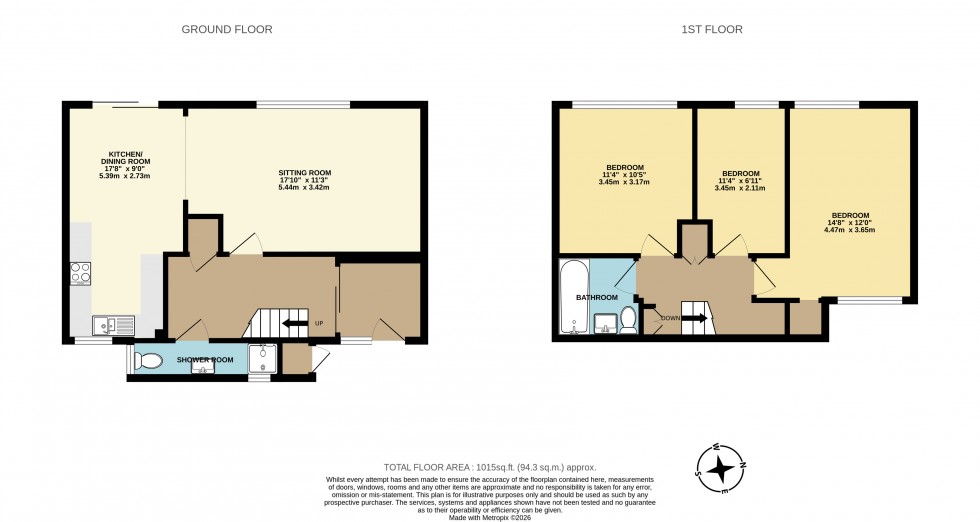 Floorplan for Edenbridge, Kent